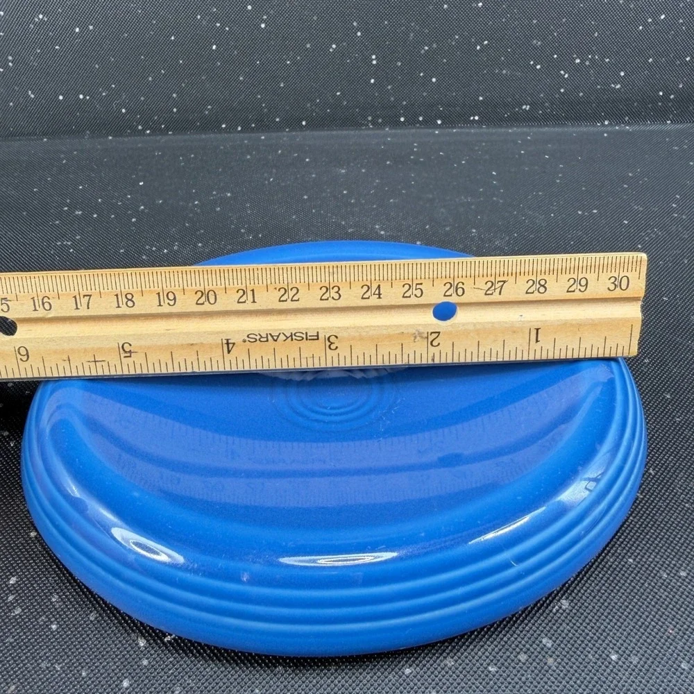 Fiesta Lapis Blue Small Oval Soap Dish Holder 6Inch Ceramic Serving Tray HLC USA